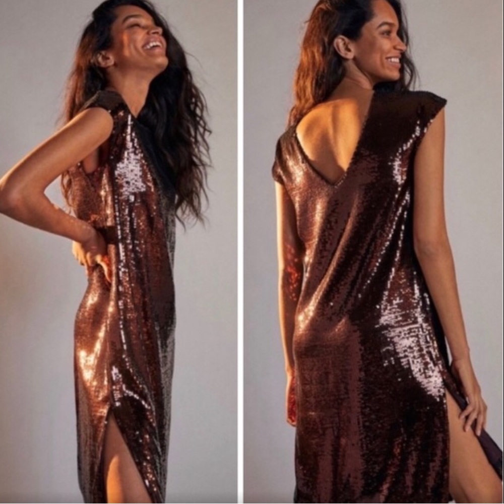 Anthropologie Maeve Kara Sequined Mini Dress/ Medium